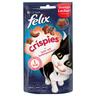 Felix Crispies Snack per gatto - Set %: 3 x 45 g Salmone & Trota