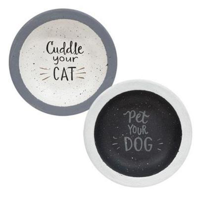 Pet & Cuddle Bowl 2 Asstd. - Grey-Blue - 6” in diameter and 1” deep