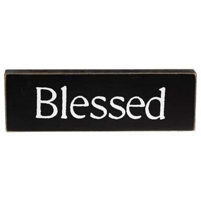 Blessed Typewriter Block - Height - 3.00 in. Width - 1.00 in.