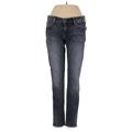 Hudson Jeans Jeans - Low Rise Skinny Leg Denim: Blue Bottoms - Women's Size 26 - Dark Wash