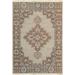 Hand Knotted Wool Beige Traditional Oriental Tabriz Rug Made in India