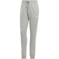 ADIDAS Damen Hose Essentials 3-Streifen French Terry Cuffed, Größe XS in Grau