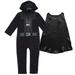 Star Wars Darth Vader Toddler Boys Zip Up Cosplay Coverall and Cape Infant to Big Kid