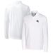 Men's Cutter & Buck White Las Vegas Raiders Helmet Advantage Tri-Blend Pique Long Sleeve Polo