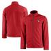 Men's Cutter & Buck Red Cleveland Guardians Evoke Eco Softshell Recycled Full-Zip Jacket
