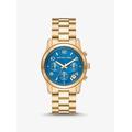 Michael Kors Runway Gold-Tone Watch Gold One Size