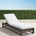 Palermo Chaise Lounge with Cushions in Bronze Finish - Linen Flax, Quick Dry - Frontgate