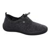 Hausschuh ROHDE "OLBIA", Damen, Gr. 41, grau (anthrazit), Filz, meliert, klassisch, Schuhe, Homeslipper, Wohlfühlschuh mit Schnellverschluss