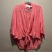 Anthropologie Tops | Anthropologie Angel Of The North Size Small Linen Cardigan Sweater | Color: Pink | Size: S