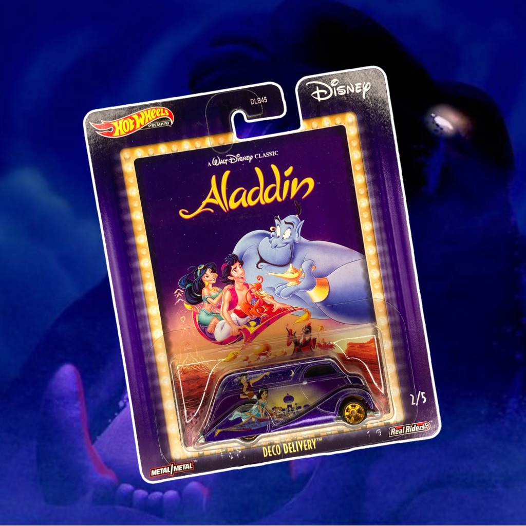 Disney Toys | Disney Hot Wheels - Aladdin Deco Delivery Van 2019 Mattel 2/5 | Color: Purple/Yellow | Size: Osg