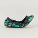 Burberry Shoes | Burberry Green And Black Printed Ballet Flats | Color: Blue/Green | Size: 37eu