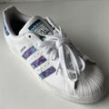 Adidas Shoes | Adidas Superstar Women’s Shoes 6.5 White | Color: Purple/White | Size: 6.5