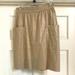 Anthropologie Skirts | Anthropologie Cartonnier Casetta Champagne Gold Linen Pencil Skirt Large Pockets | Color: Cream/Gold | Size: 4