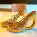 Louis Vuitton Shoes | Louis Vuitton Ferrique Gold Silver 2006 Runway Heels. Size 37. 100% Authentic. | Color: Gold/Silver | Size: 7
