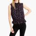 J. Crew Tops | Jcrew Women’s Navy And Floral Top Size 2 Tall - New With Tags | Color: Blue/Purple | Size: 2