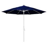 Joss & Main Brent 11' Market Sunbrella Umbrella Metal in Blue/Navy | Wayfair 762EE7134975409EADE3330F7B04F6DA