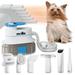 MoNiBloom 3 in 1 Pet Grooming Vacuum Suction & Blower Kit Professional Dog Cat Hair Dryer | 9.5 H x 11 W x 6 D in | Wayfair A03-PGV-001-BL