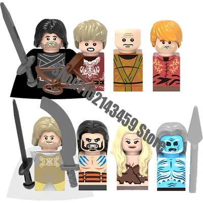 Mini figurines d'action blocs d'assemblage jouets pour enfants XH X0135 li of game Thrones Jon Snow