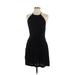 Jack. Casual Dress - A-Line Halter Sleeveless: Black Print Dresses - Women's Size Medium