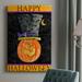 The Holiday Aisle® Happy Halloween - Wrapped Canvas Graphic Art Canvas, Solid Wood in Black/Orange | 12 H x 8 W x 1 D in | Wayfair