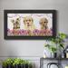 Red Barrel Studio® Puppy Valentine - Single Picture Frame Print on Canvas in Gray | 21 H x 37 W x 2.5 D in | Wayfair