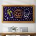 The Holiday Aisle® Neon Halloween Collection D - Single Picture Frame Print on Canvas in Black | 25 H x 45 W x 2.5 D in | Wayfair