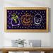 Trinx Neon Halloween - Single Picture Frame Print on Canvas Canvas, Solid Wood in Gray | 21 H x 37 W x 2.5 D in | Wayfair