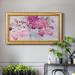 Red Barrel Studio® Floral Setting I - Single Picture Frame Print on Canvas in Gray/Pink | 29 H x 53 W x 2.5 D in | Wayfair