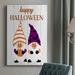 The Holiday Aisle® Halloween Gnomes - Single Picture Frame Print on Canvas Canvas, Solid Wood in Black/Indigo/Orange | 27 H x 18 W x 1 D in | Wayfair