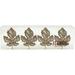 House of Hampton® Antique Rose Gold Maple Leaf Metal Napkin Rings, Set Of 4 | 2.4 H x 1.8 W x 2 D in | Wayfair 5642082FF4374850B62E5A5DC63100DD