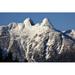 Millwood Pines Lidiya Two Lions Mountain, Canada - Wrapped Canvas Photograph Canvas in Gray | 8 H x 12 W x 1.25 D in | Wayfair
