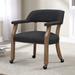 Monroe Sand Caster Dining Chairs/Game Chair with Padded armrest and Nail Head Trim for Living Room Bedroom Dining Chairs