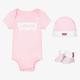 Levi's Baby Girls Pale Pink Bodyvest Gift Set