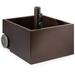 Portable Wheeled Powder Coated Steel Umbrella Base Stand / Planter Box - 19.5 inches x 17.5 x 15.5 inches (LxWxH)