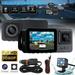 3 Channel Dash Camera 1080P Full HD Car DVR Dash Cam Front Rear Inside Camera