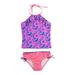 Swim Suit For Kids Girl Two Piece Flower Print Summer Swimwear Pleated Top Shorts Suit Tankini Set Toddler Bathing Suit Girl Size 104