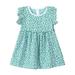 ZRBYWB Toddler Summer Girls Dresses Ruffled Sleeves Summer Floral Princess Dress Casual Dress Fashion Baby Girl Clothes