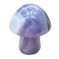 Huaai Agatess Semi Preciouss Mini Small Mushroom Shape Healing Natural Gem Polished Love Gem Rose Quartz Amethyst Flower Pot Fish Tank Decorationative Stone G