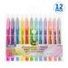 BAZIC Highlighter Gel Pen Bible Highlighter No Bleed Highlighting Coloring Pen (12/Pack) 12-Packs
