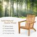 GIFFIH Outdoor Durable Patio Acacia Wood Adirondack Lounge Armchair