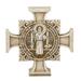 Saint Benedict Stepping Stone Cross Outdoor Catholic Garden Statues 11 Inches (H) x 11 Inches (W)