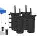 Outdoor Basic 4 Pack Sand Bags for Canopy Pop up Canopy Tent Weights Sand Bags 112 lbs Black Without Sand