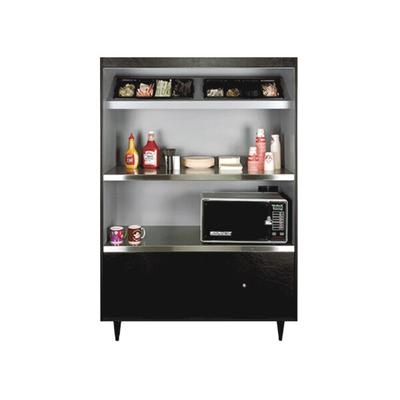 All State Manufacturing 49" x 23 1/4" x 72" Condiment Stand with Double Shelf and Two Trays AS492-4-2-NL