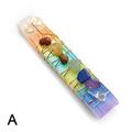 7 Chakra Healing Crystals Stones Beads Wire Wrapped Stick Wand Selenite Q2B1