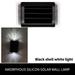 SDJMa 4 Pcs Solar Wall Lights Small Fence Lights Solar Powered Up Down LED Porch Light Solares Exteriores Exterior Light Fixture Christmas Lights Holiday Decor