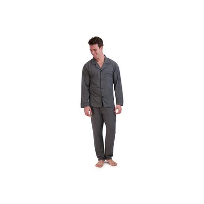 Men's Big & Tall Knit Pajama Set Pajamas by Hanes in Charcoal (Size 2XL)