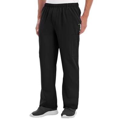 Men's Big & Tall Men's Everything Scrub Pant by Jockey in Black (Size 2X)