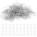 120 Pcs Mini Ornament Hooks 1.18 Inch Decorative Ornament Hangers with Storage Box Bendable Wire Ornament Hooks for Christmas Tree Farmhouse Party Decoration(Silver)