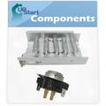 279838 Dryer Heating Element & 3387134 Cycling Thermostat Kit Replacement for Whirlpool LEB6000KQ2 Dryer - Compatible with 279838 and 3387134 Heater Element and Thermostat Combo Pack