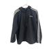 Adidas Jackets & Coats | Adidas Black 3 Stripe Long Sleeve Zip Up Jacket Tie Hood Windbreaker Men Medium | Color: Black/White | Size: M